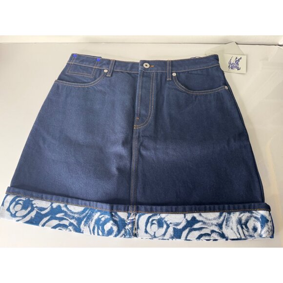 Burberry Women's Blue Heavyweight Denim Cotton Mini Skirt US 10 UK 12 EU 44 - Picture 8 of 16